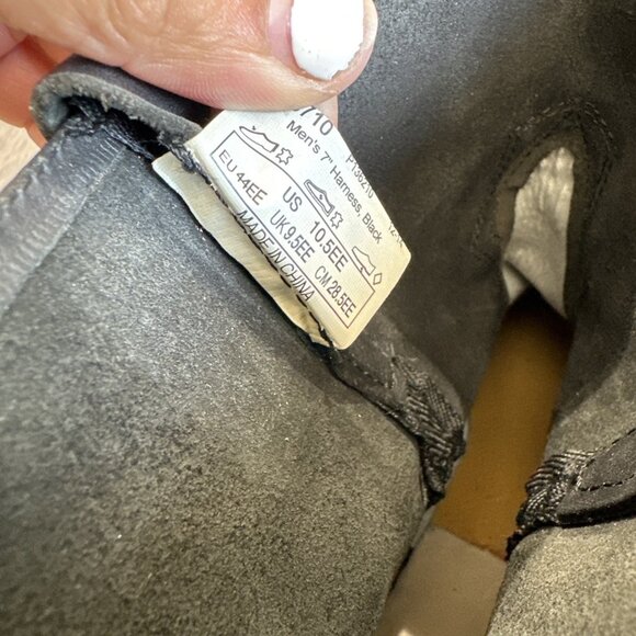 Vtg Men’s Durango Black Leather Harness 10.5 EE Ankle Engineer Boots Square Toe - Picture 11 of 12